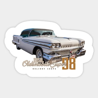 1958 Oldsmobile Super 98 Holiday Coupe Sticker